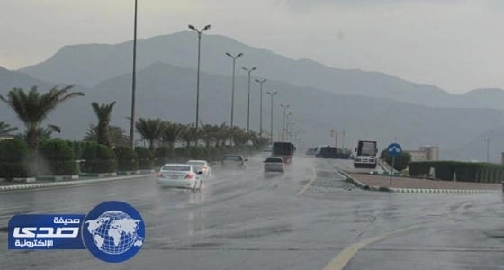 هطول أمطار متوسطة على عسير