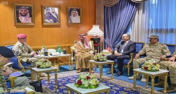 وزير الحرس الوطني يستقبل كبير المستشارين العسكريين لشؤون الشرق الأوسط بوزارة الدفاع البريطانية