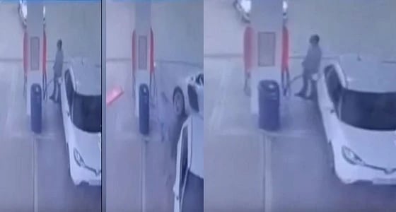 بالفيديو.. سيدة تفقد السيطرة على سيارتها وتطير فوق أخرى