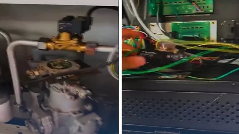 شاهد.. أجهزة مخفية داخل مضخات محطات الوقود تضيف 25 ريالًا مع كل تعبئة