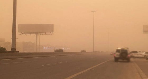 الأرصاد: العوالق الترابية تحد من الرؤية في حائل