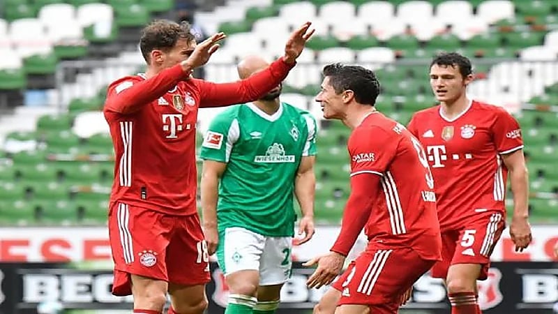 بايرن ميونيخ يتغلب على فيردر بريمن بثلاثية