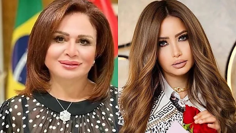 مي العيدان تسخر من إلهام شاهين بعد تبرعها بالدم لفلسطين