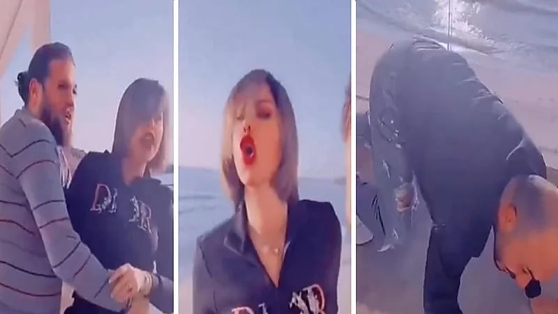 شاهد.. شمس الكويتية تحاول الاعتداء على شاب بالضرب