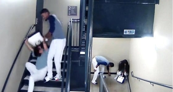 بالفيديو.. لاعب شهير يعتدي على خطيبته بالضرب المبرح