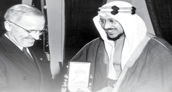 صورة نادرة للملك سعود بالولايات المتحدة الأمريكية