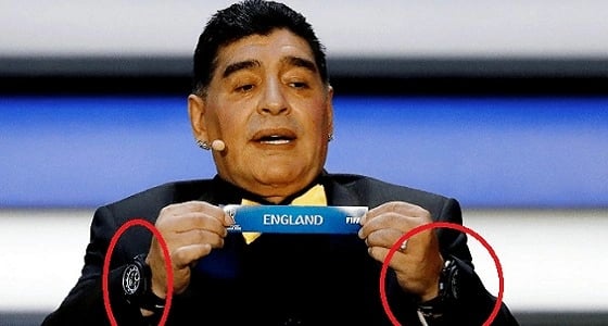 السر وراء ارتداء مارادونا ساعتين في معصميه