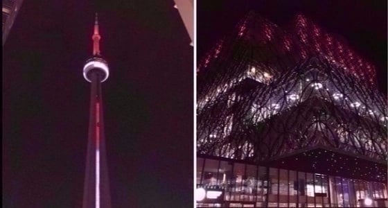 بالصور.. العلم المصري على أشهر معالم بريطانيا وكندا تكريمًا للشهداء