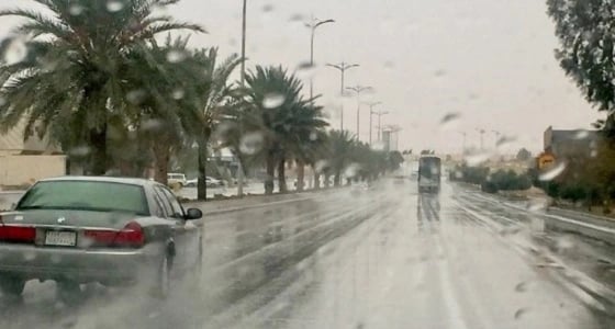 هطول أمطار على الجوف