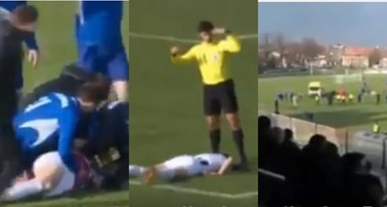 في مشهد مؤلم.. لاعب يلفظ أنفاسه الأخيرة في الملعب