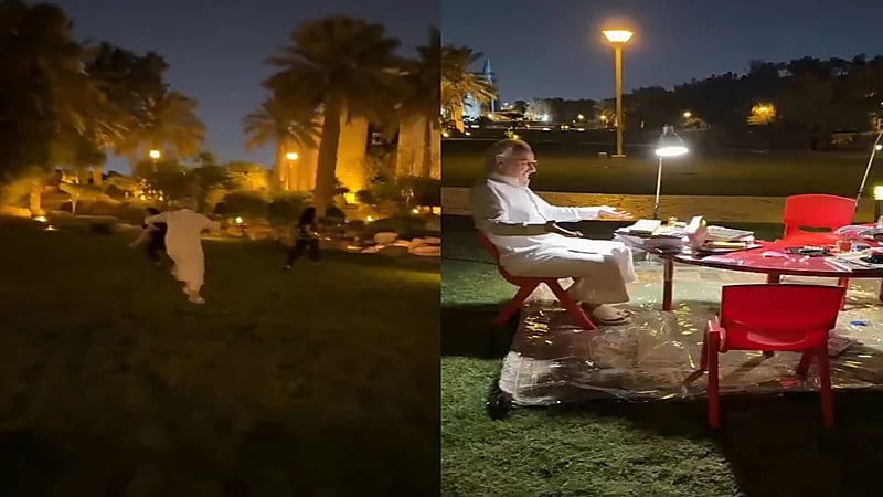 فيديو عفوي للأمير الوليد بن طلال يركض وراء حفيدتيه خلال أجواء العيد.. فيديو
