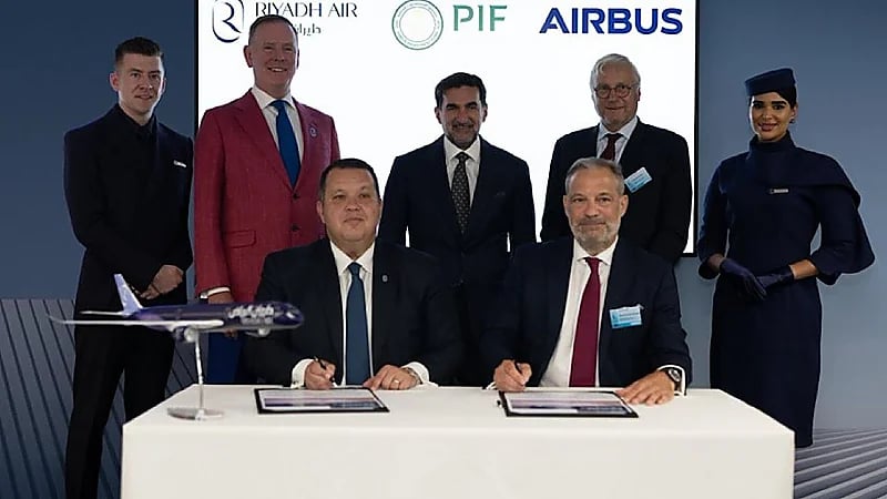 طيران الرياض يعلن عن شراء 50 طائرة إيرباص من طراز A350-1000