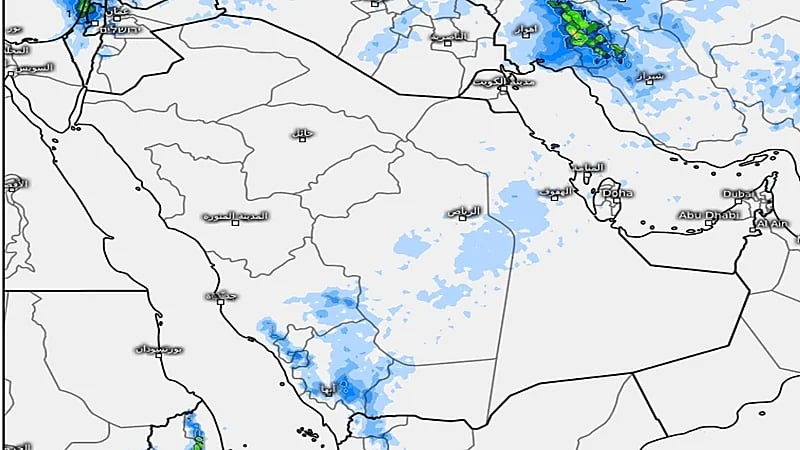 المسند: سحب ممطرة على عدة مناطق