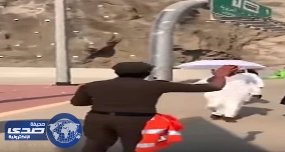بالفيديو.. رجل أمن للحجاج: سامحونا إذا قصرنا معكم