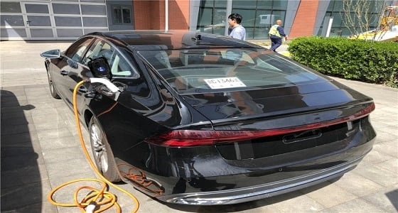 أول ظهور أودي لـ "  A7 سبورت باك 2019 " الهجينة بالقابس بدون تمويهات