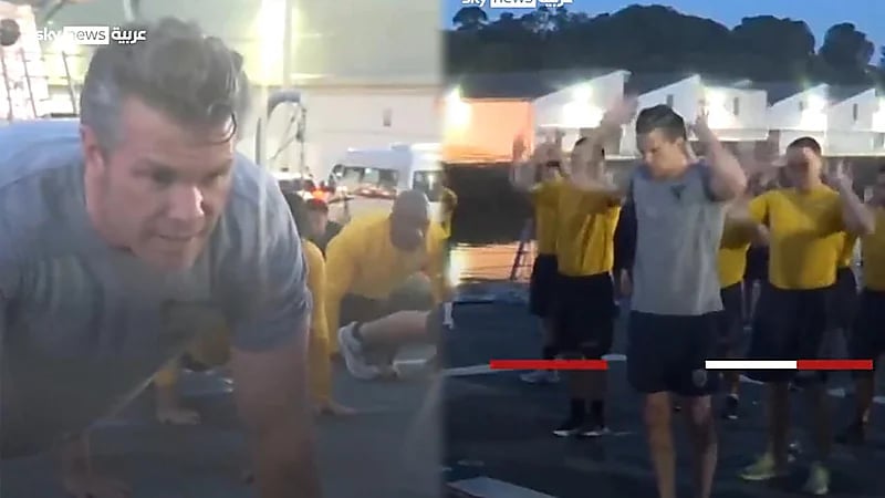 وزير الدفاع الأمريكي يشارك في تدريبات عسكرية مع القوات الأمريكية في سنغافورة.. فيديو