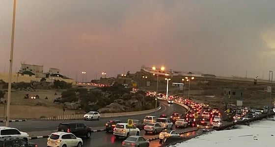 إعادة فتح طريق جبل الكر بالطائف