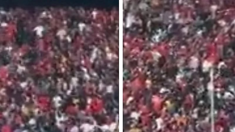 إشتباكات عنيفة بين جماهير نساجي ومعجبين نيمار في المدرجات .. فيديو