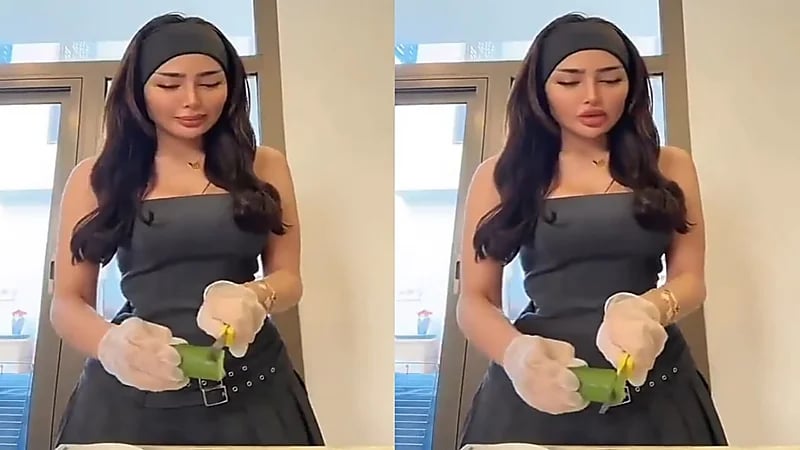 مروج الرحيلي تثير الجدل بطريقتها في تحضير الغداء.. فيديو