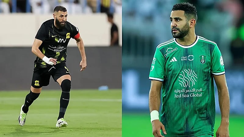 رياض محرز: بنزيما من الأفضل في العالم