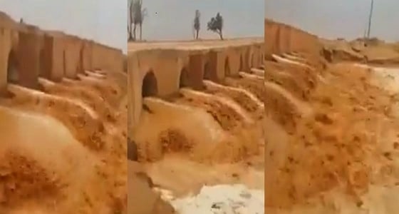 بالفيديو.. جريان شعيب " الطرفية " شرق بريدة