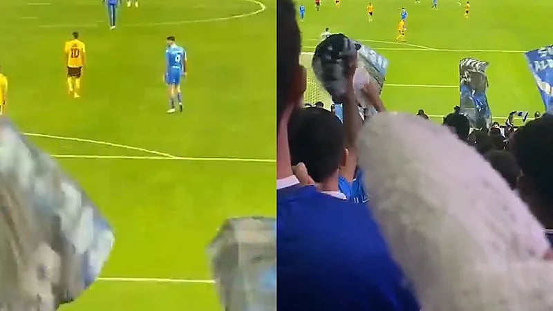 ميتروفيتش يتسبب في إصابة مشجع هلالي خلال عمليات الإحماء .. فيديو