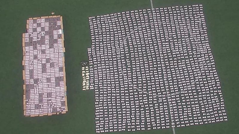 بالفيديو.. إحباط تهريب 4 مليون حبة كبتاجون داخل أكياس بن من لبنان إلى المملكة