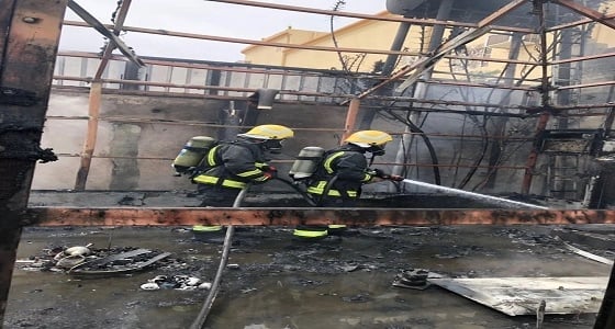 السيطرة على حريق في استراحة بحي الفهد في نجران