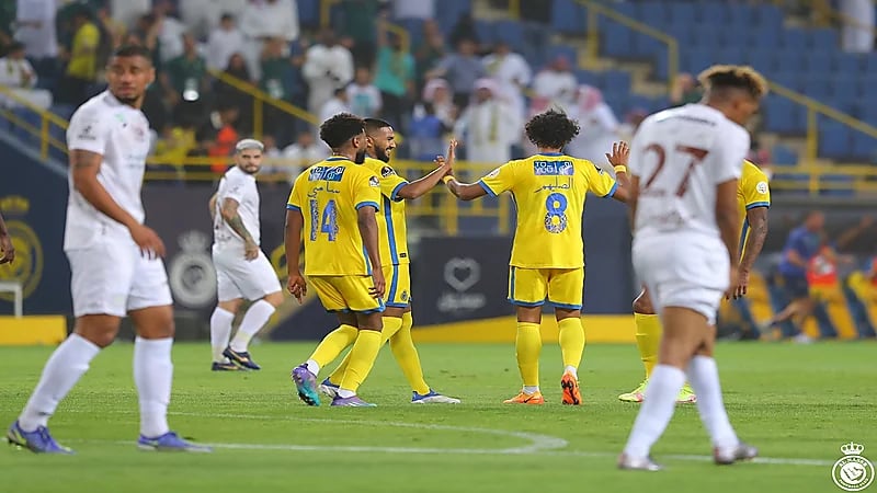 النصر يسحق شباك الشباب برباعية