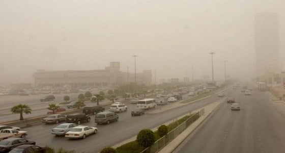 أمطار رعدية وأتربة تؤدي لشبه انعدام الرؤية بعدة مناطق بالمملكة