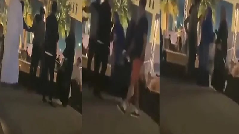 بالفيديو.. مشادة حامية بين شاب وفتاة في مكان عام بالخبر