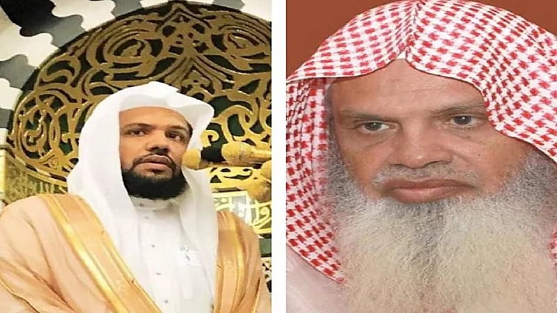 "الحذيفي" وابنه يؤمان المصلين في تهجد الحرم النبوي في مصادفة تحدث لأول مرة