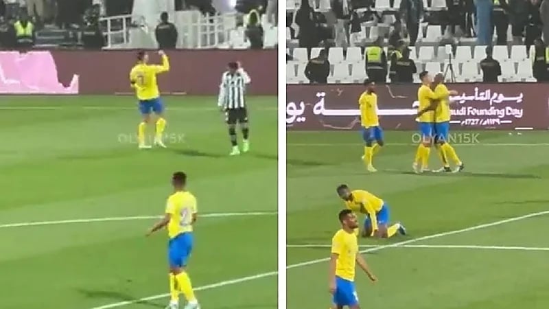 للمرة الثانية .. رونالدو يثير الجدل بعد احتفاله أمام جمهور الشباب .. فيديو