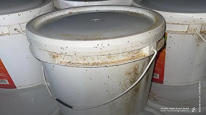 بالصور .. إيقاف شحنة مخللات ملوثة كانت في طريقها لأسواق المملكة