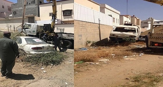 إزالة 19 سيارة وهيكلا تالفا بـ " عسير "