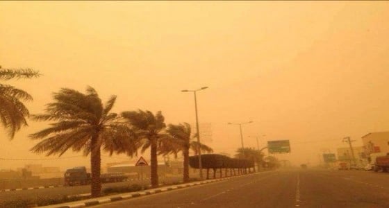 إنعدام الرؤية بسبب الأتربة في الشرقية