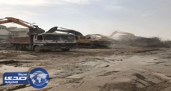 إزالة جميع أعمال الهدم والنظافة في حي المسورة