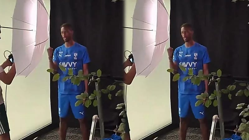 لاجامي لـ كنو لحظة تصويره بطـقم الهلال:صح معصب صح.. فيديو