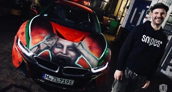 بالصور.. " BMW i8 " الجوكر تعرض للبيع بسعر مخيف