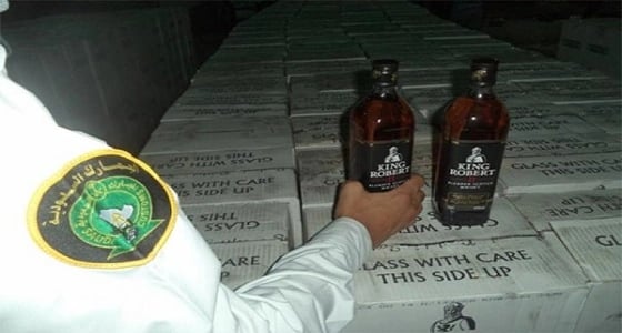 مليون ريال غرامة تهريب 20 ألف زجاجة خمور بجمرك البطحاء