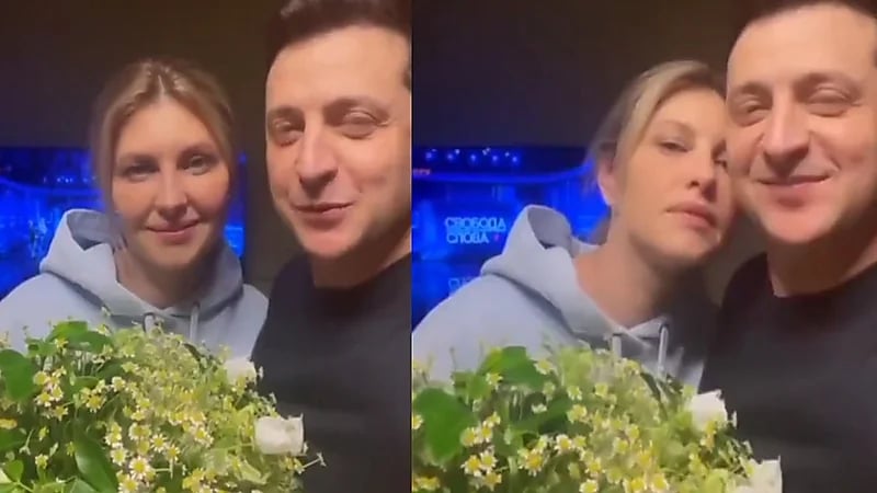 مع أنباء الغزو الروسي..الرئيس الأوكراني وزوجته: "نحن معًا في المنزل"