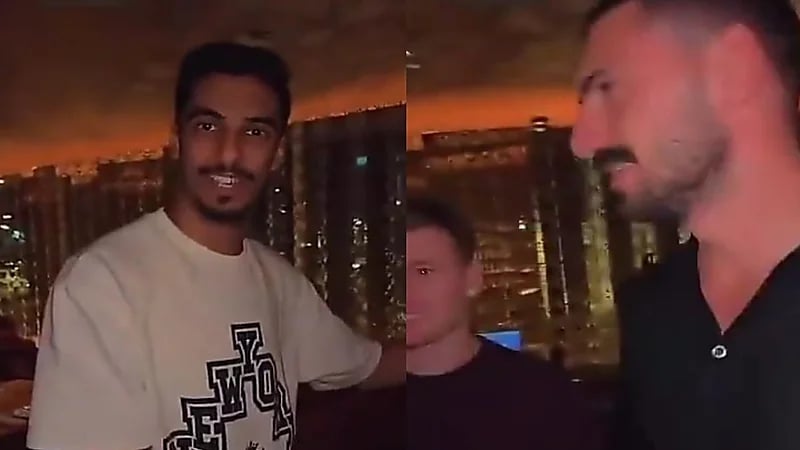 ديمرال وأليوسكي يلتقيان باللاعب علي الأسمري.. فيديو