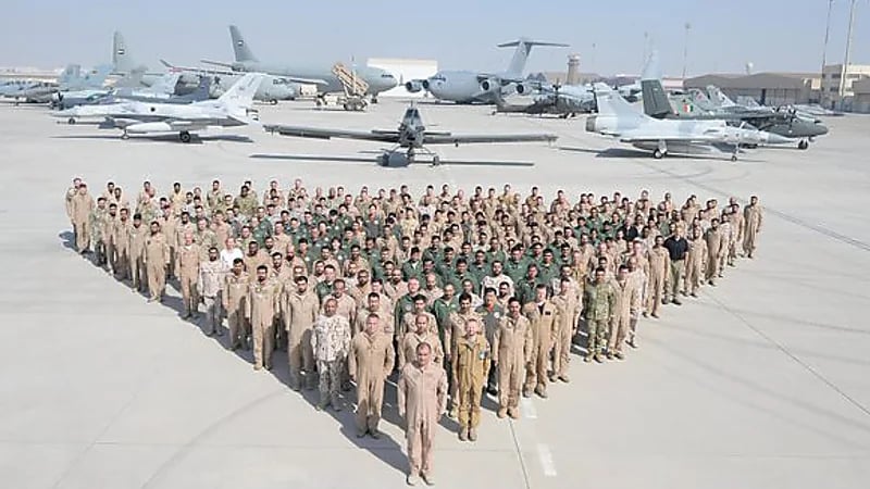 القوات الجوية تختتم مشاركتها في تمرين علم الصحراء 2025