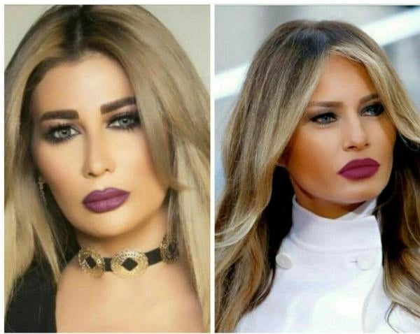 ميلانا ترامب ومليحة العرب.. تطابق في الملامح والرشاقة