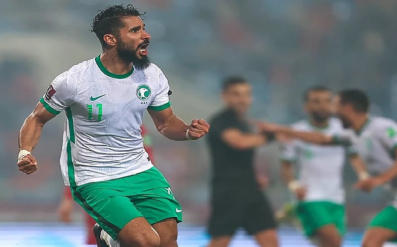 "صالح الشهري" يفوز بجائزة "رجل المباراة"