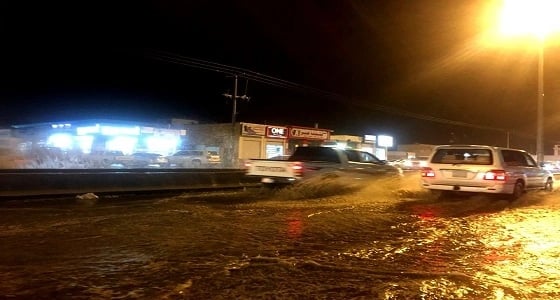 أمطار على محافظة بارق