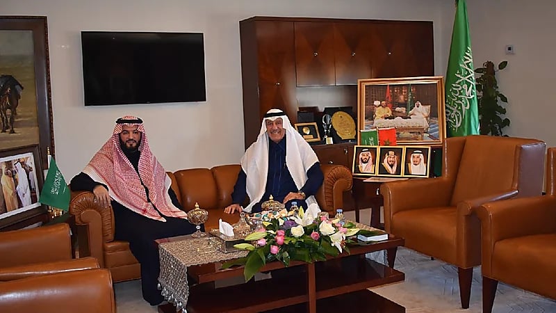 سفير المملكة بالمغرب يستقبل رئيس الهلال