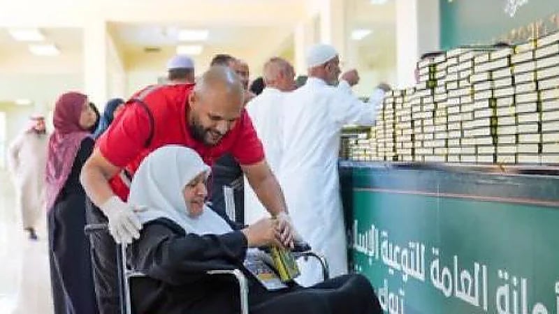 مدينة الحجاج بمنفذ حالة عمار تودع ضيوف الرحمن .. صور