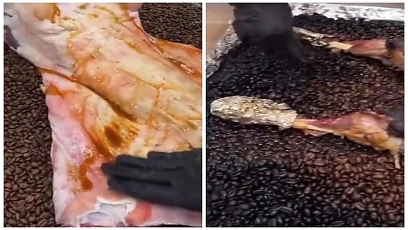 شيف يطبخ الخروف بالقهوة.. فيديو