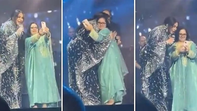 أحلام تُلبي رغبة فتاة من ذوي الهمم وتلتقط صور معها.. فيديو